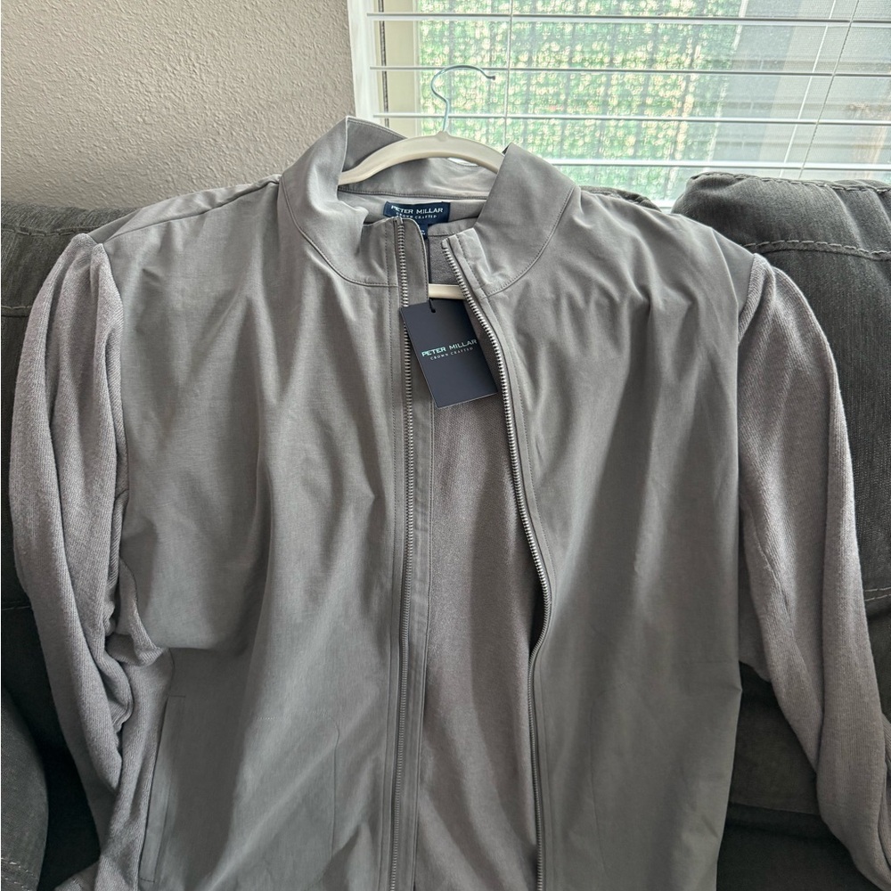 Peter Millar Crown Crafted
Solstice Hybrid Zip Cardigan Jacket
Grey XL NWT